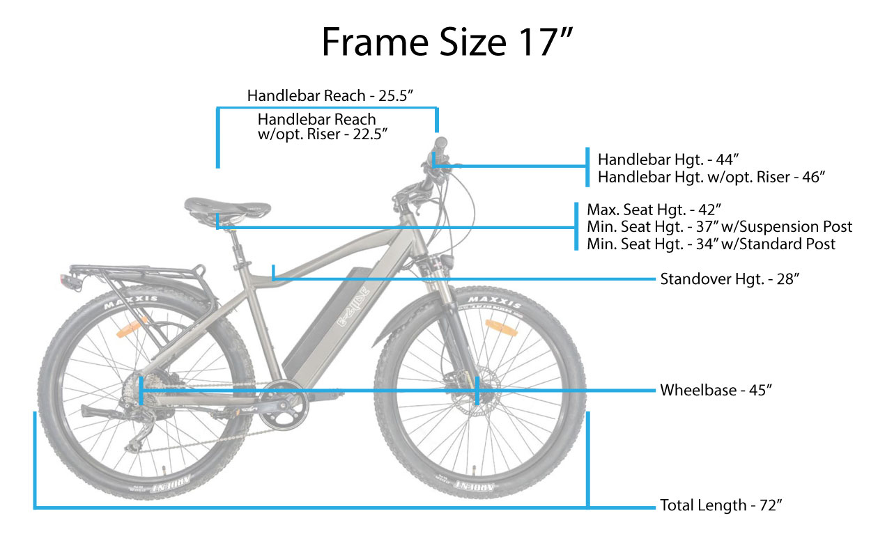 standard bike sizes